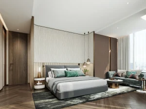 Penthouse Grand Marina Saigon phòng ngủ