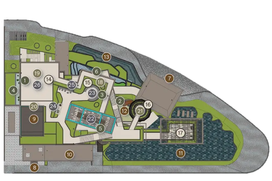 mặt bằng tiện ích the canopy