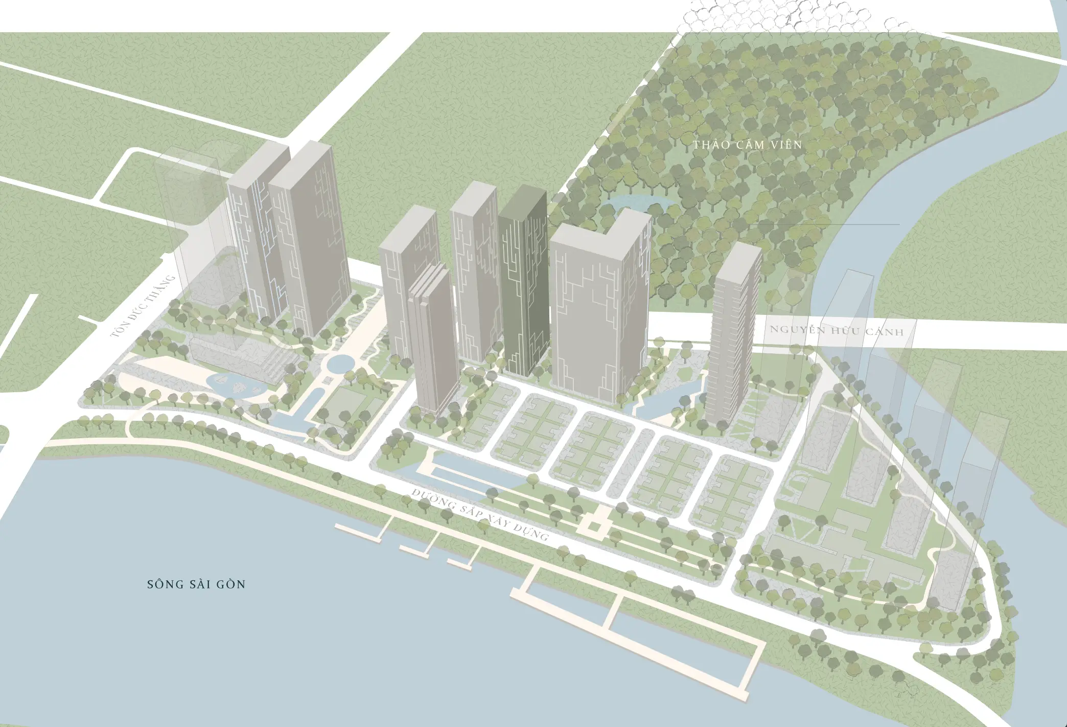 vị trí toà Cove Grand Marina Saigon