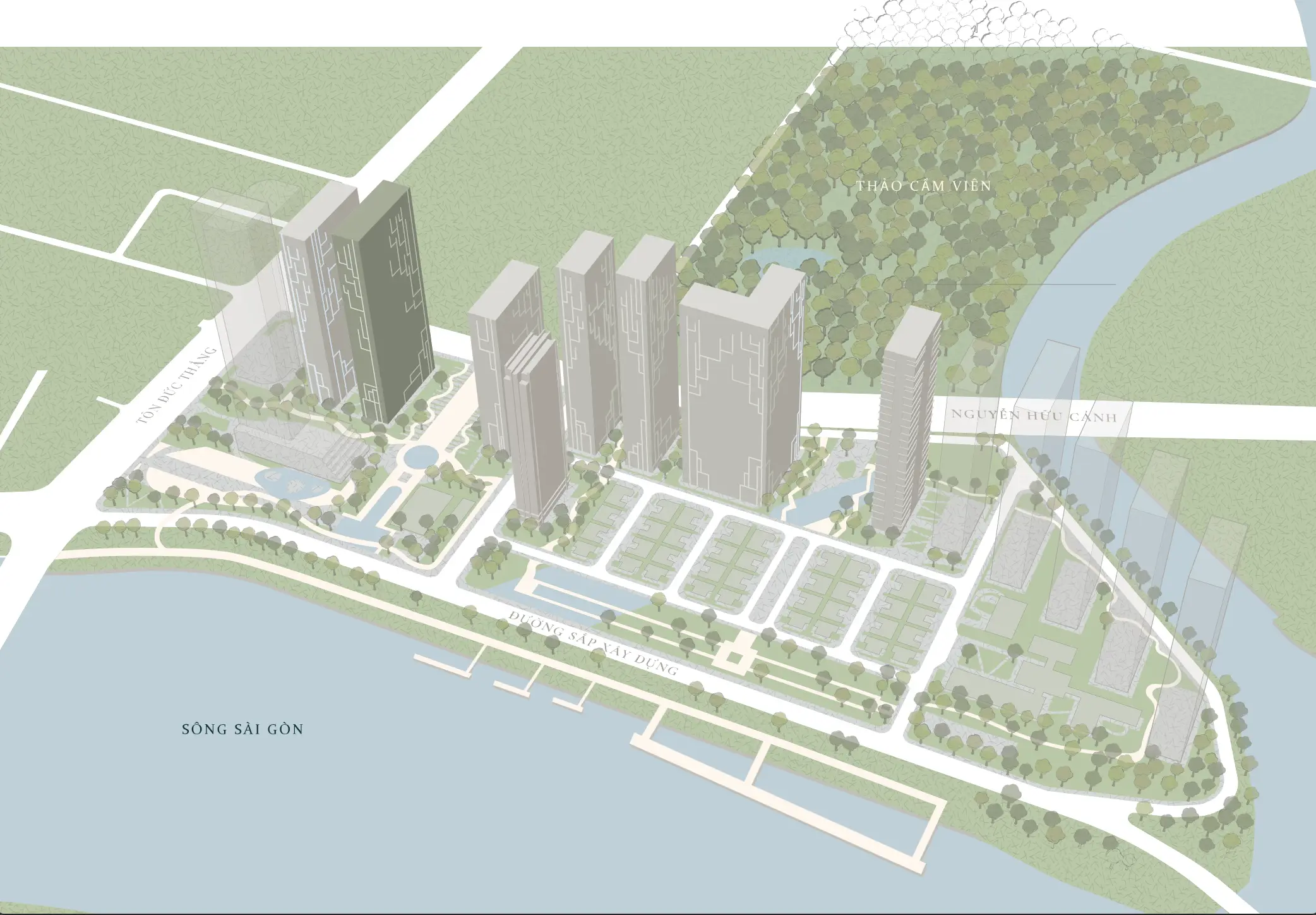 vị trí toà Spring Grand Marina Saigon